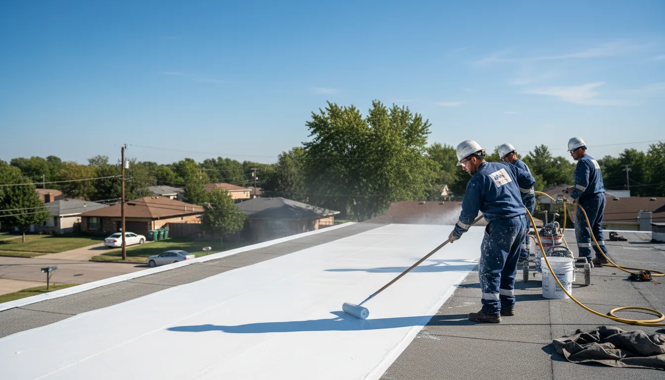Commercial roof coating in Dudley, MO near me